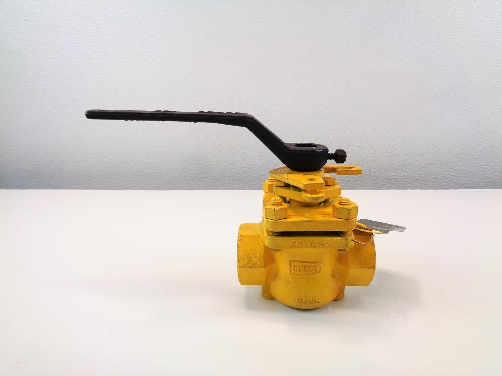 Durco Flowserve 1" 300# M351 Plug Valve, Fig# G432, 1-G4BHF-32C330T0M99ZQ-CM2054